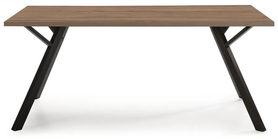 Маса за хранене с плот от орехово дърво 90x160 cm Paola - Marckeric