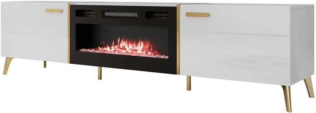 ТВ стойка Picru 2D EF plus-Бяло Gualistero