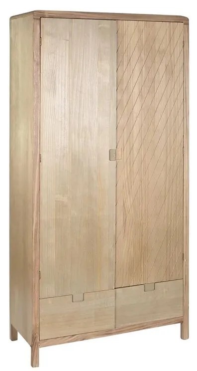 Гардероб за дрехи DKD Home Decor Естествен Бор Дървен MDF 90 x 40 x 180 cm