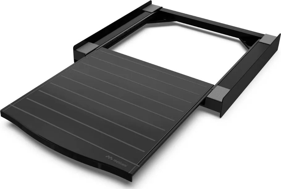 Meliconi 656136 - Междинна приставка за пералня и сушилня с изтеглящо се чекмедже 60 см черна