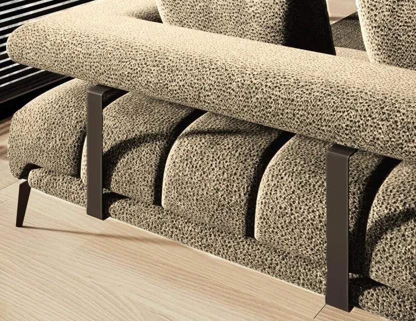 Ъглов диван Magnito Mini-бежов-ляв