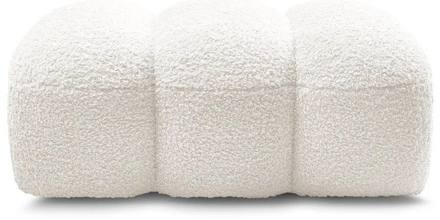 Бяла табуретка от прежда с примки от букле Hippolyte – Bobochic Paris