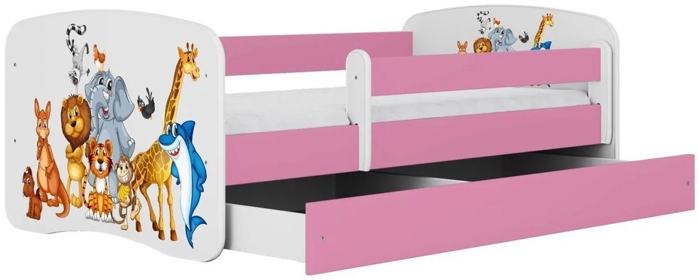 Детско легло Babydreams Cartoon-Roz-140 x 70-Animals