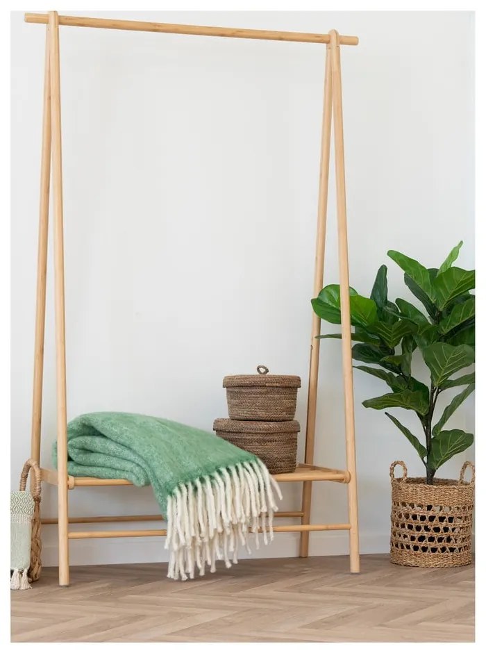 Зелено одеяло със смес от вълна 130x170 cm Carmel – House Nordic