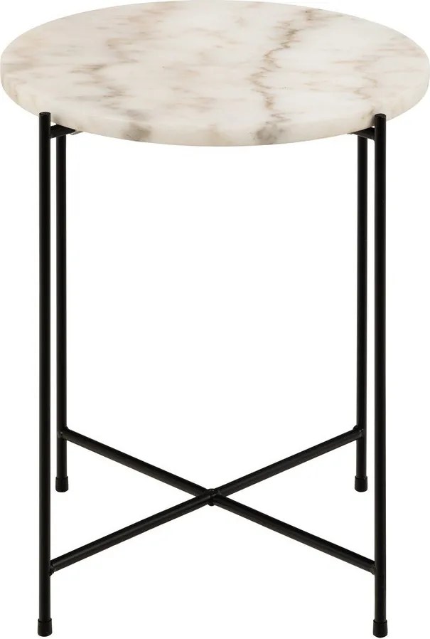 Кръгла странична масичка с мраморна плоча ø 42 cm Avila – Actona