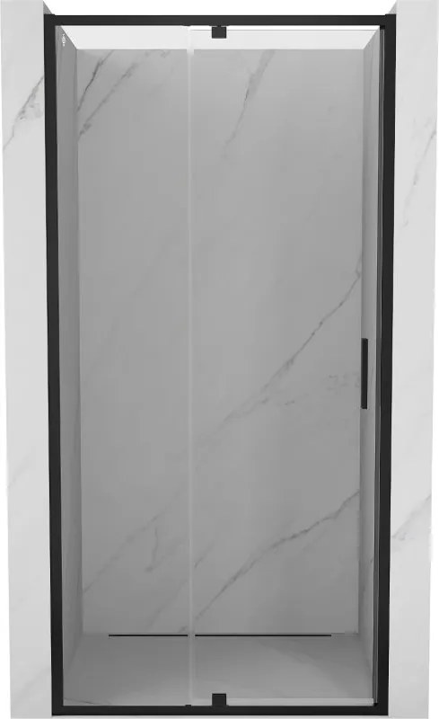 Mexen Exo врати за душ кабина, отваряеми, 120 см, прозрачни, черни - 819-120-000-70-00