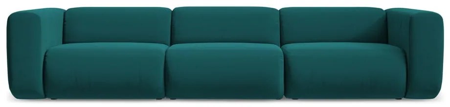 Тюркоазен кадифен диван 319 cm Ekahi – Makamii