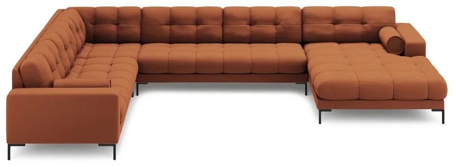 Ъглов диван в тухлен цвят (ляв ъгъл) Bali – Cosmopolitan Design