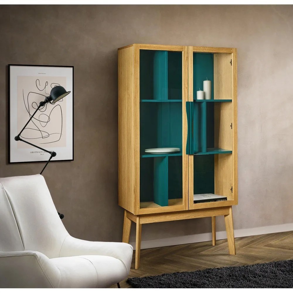 Тюркоазено синя витрина Avon - Woodman