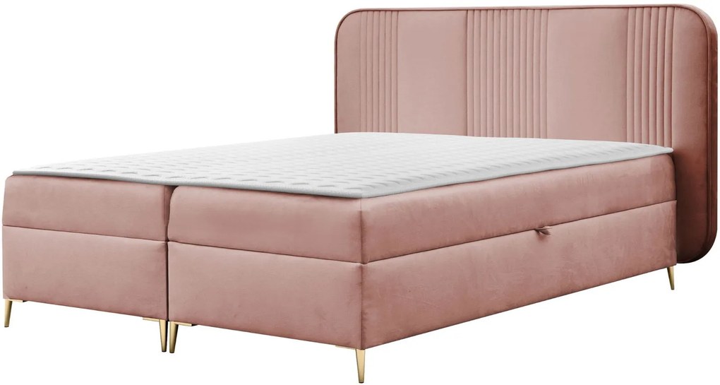 Облечено легло Fandy-Розово-140 x 200