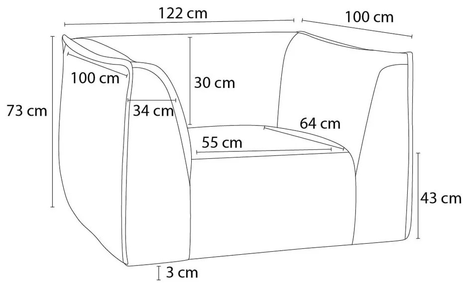 Кресло от прежда с примки от букле в цвят горчица Giorgia – Bobochic Paris