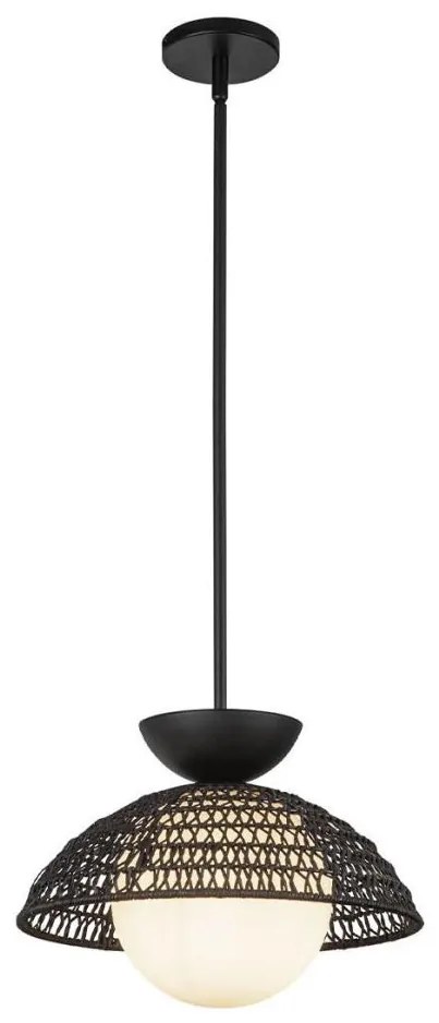 Alora Mood ALM-PERTH-P-BK - Полилей на тръба PERTH 1xE27/60W/230V Ø 37,5 cm черен