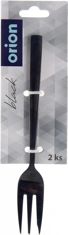 Черни десертни вилички в комплект 2 бр. от неръждаема стомана Black – Orion
