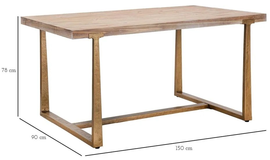 Трапезна маса в естествен цвят 150x90 cm Ankara – Mauro Ferretti