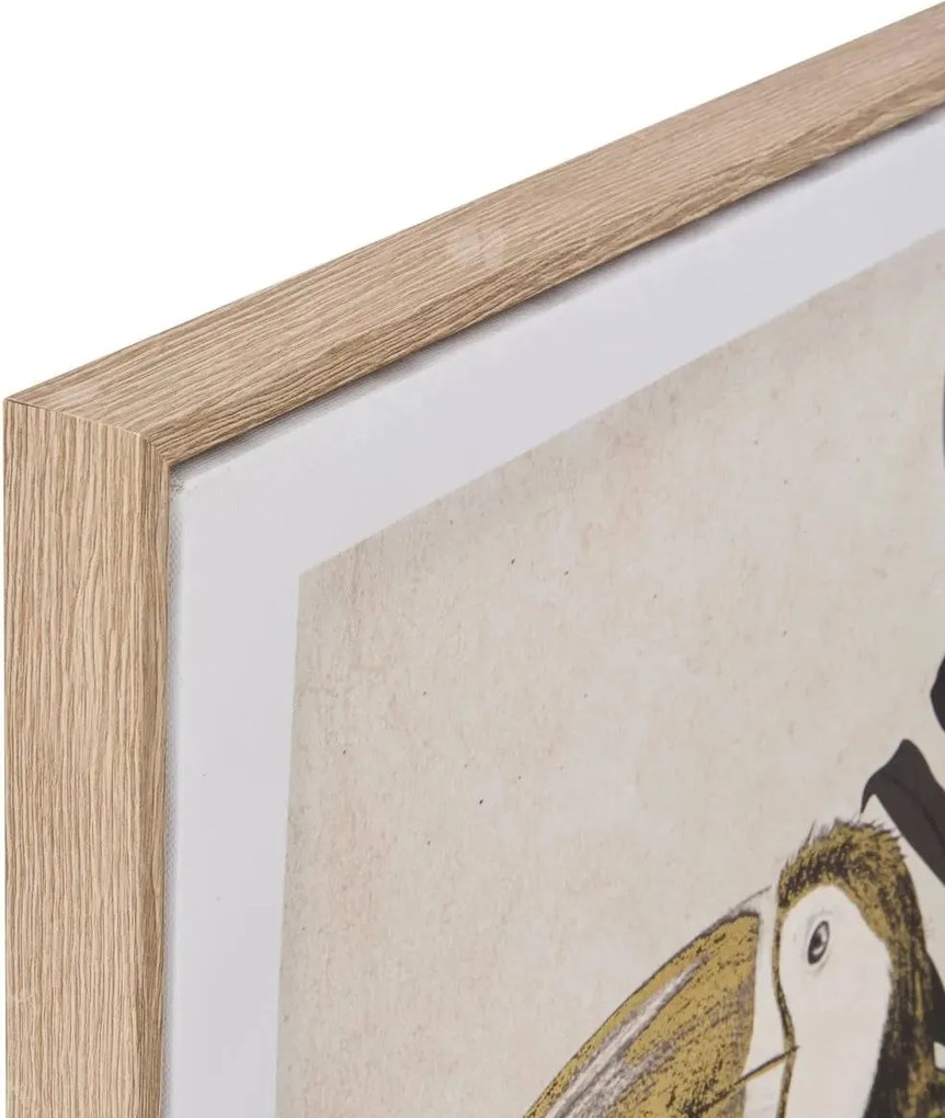 Картина atmosphera Rafi, Принт на платно 50x70 см, Тукан, Ефект алуминий