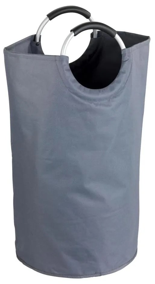 WENKO 3440803100 - Кош за пране JUMBO 38x72 cm антрацит/сребрист/черен