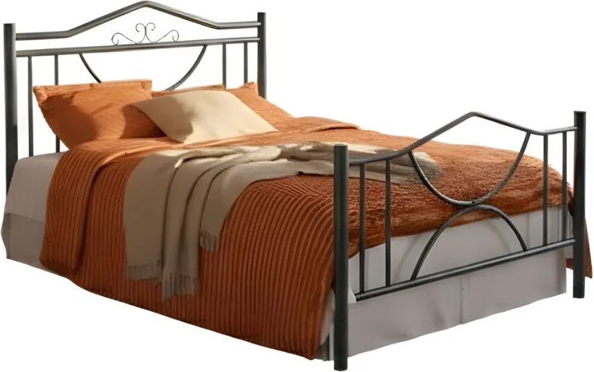 Легло Roza-90x200-Silver Σφυρίλατο-Με ποδαρικό