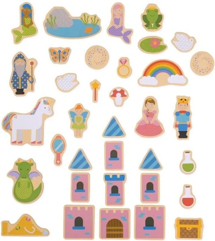 Bigjigs - Дървени магнити - Фантазия