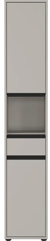 Сив висок шкаф за баня 33x181 cm Lemont – Germania