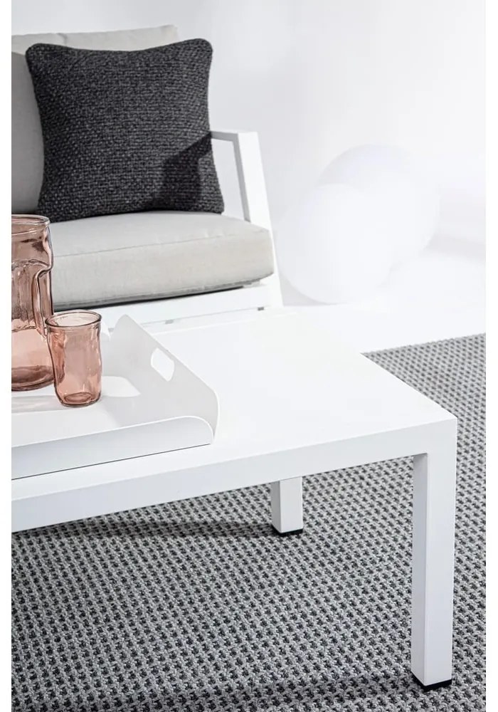 Бял алуминиев градински комплект от за отдих за 4 Harley – Bizzotto