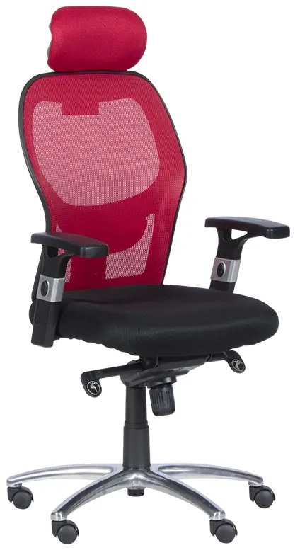 Ергономичен стол Carmen 7520 - черен - червен