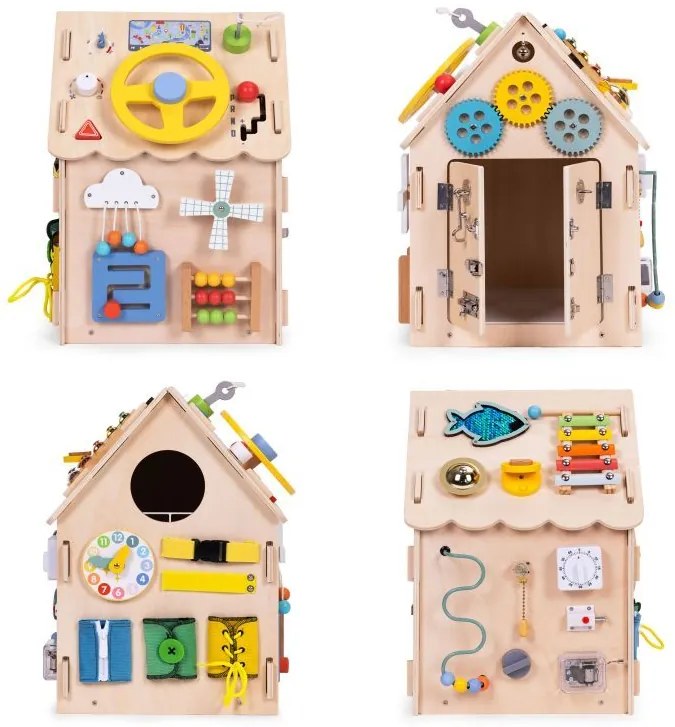 Дървена къщичка за манипулации XXL