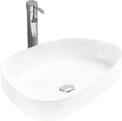 Mexen Chiara плот за баня 54 x 39 см, бял - 21585400