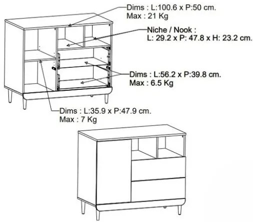 Скрин с чекмеджета Scandi