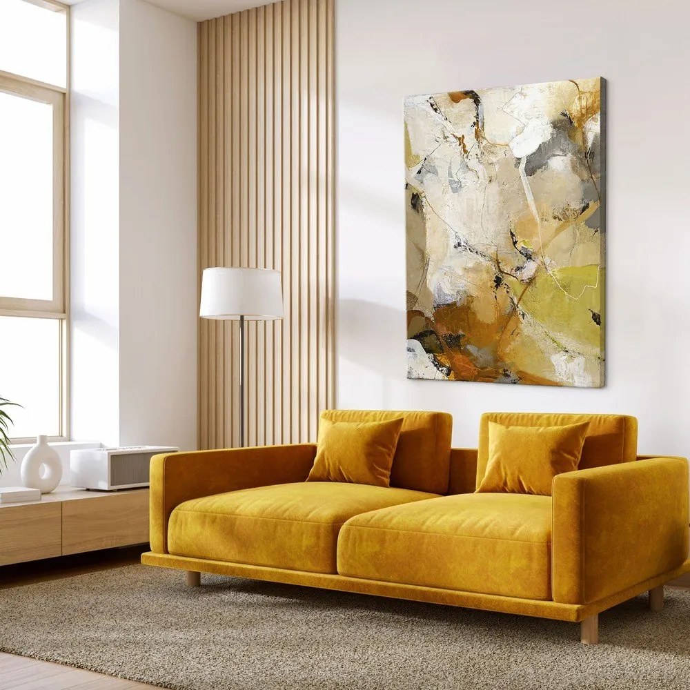 Печатна/с ръчно рисувани елементи върху платно картина 90x118 cm Everlast – Malerifabrikken