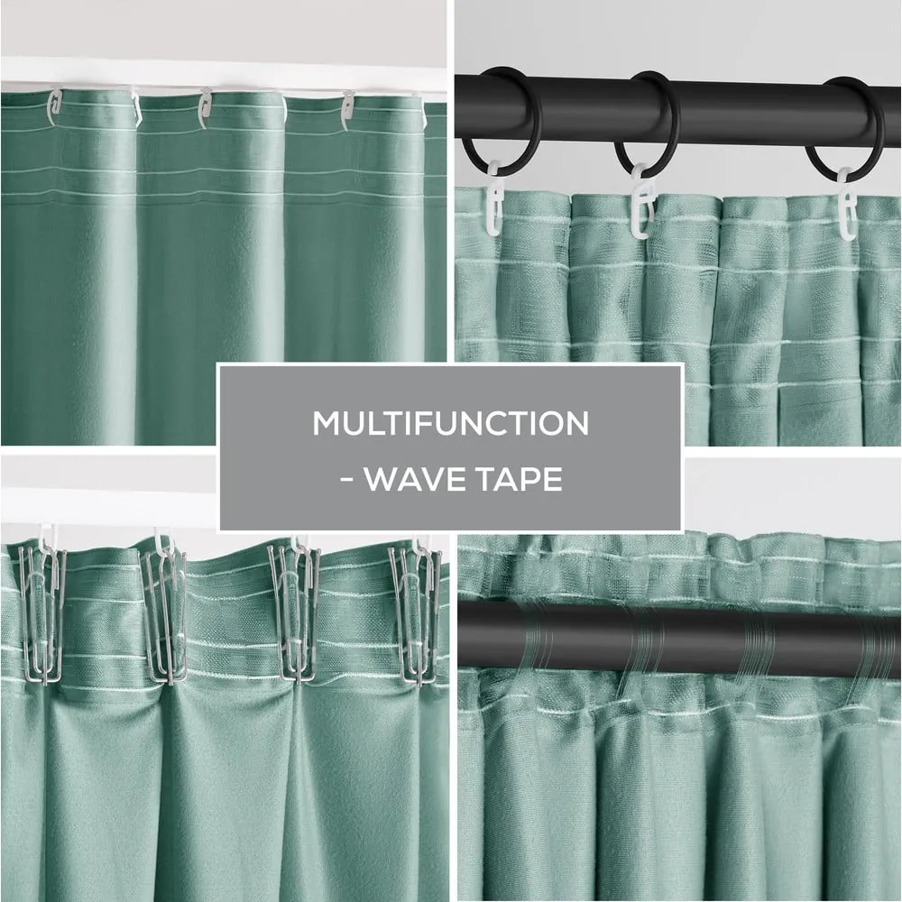 Светлозелено dimout перде 140x270 cm Pleat – Restilo