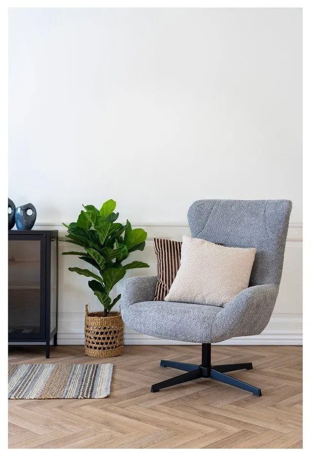 Сиво кресло Bescia – House Nordic