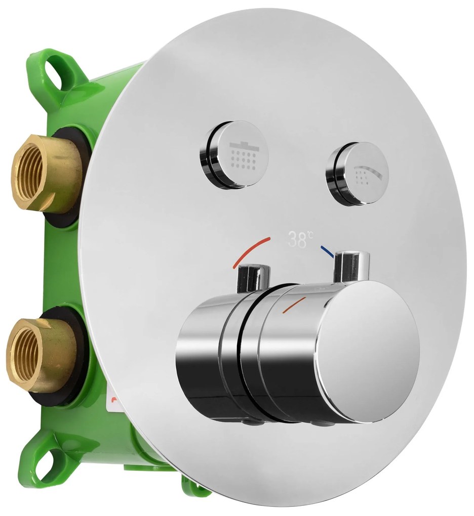 ДУШ СИСТЕМА за вграден монтаж Rea LUNGO MILER CHROME BOX