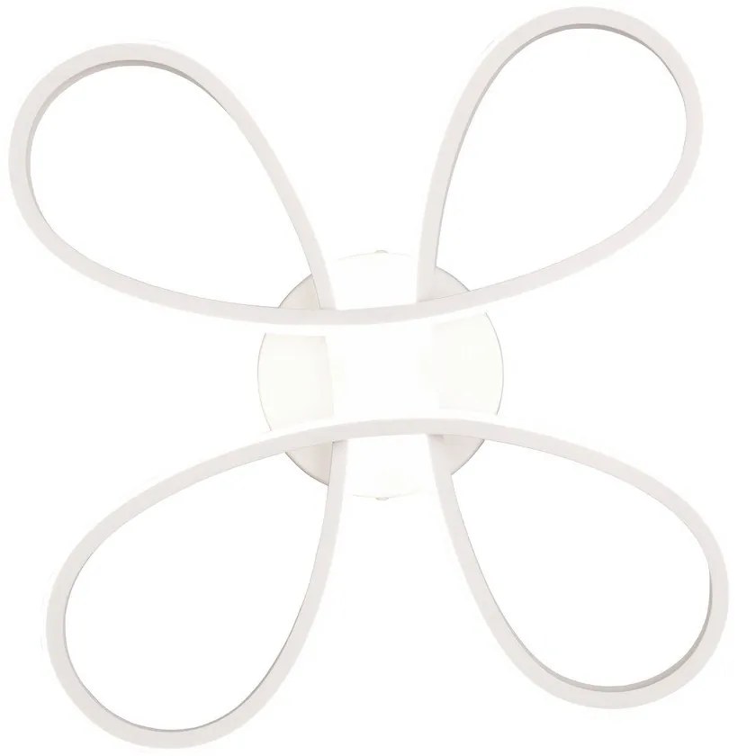 Бяла LED светлина за таван 40x40 cm Fly - Trio