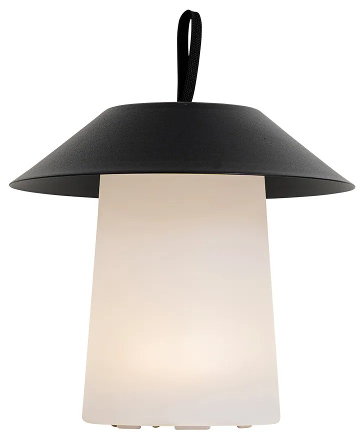 Настолна лампа черна с LED 3-степенна димираща презареждаща се - Иван