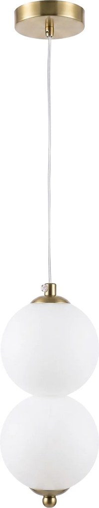 LED висящ полилей LHJ117-2CP четкано злато