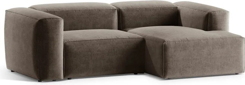 Кафяв ъглов диван (десен ъгъл) Bergamo – Cosmopolitan Design