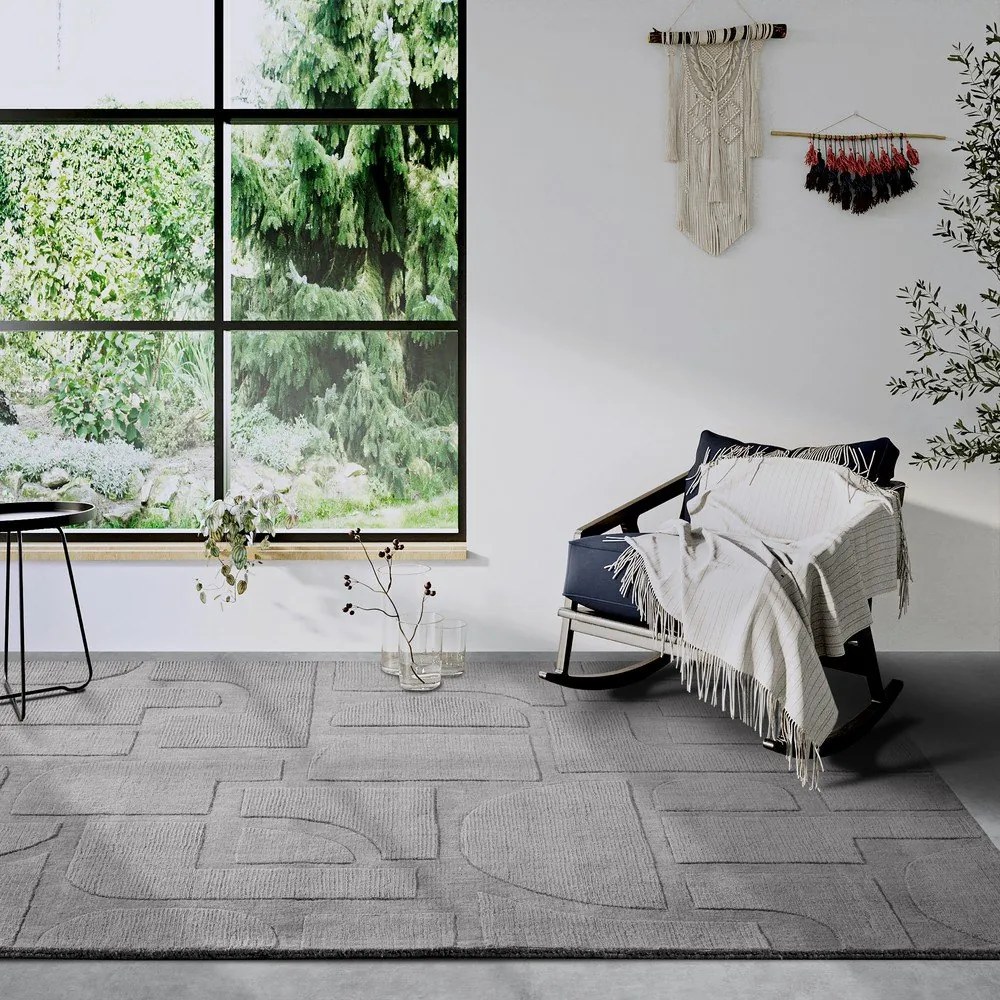 Сив ръчно изработен вълнен килим 190x280 cm Alexis – Villeroy&amp;Boch
