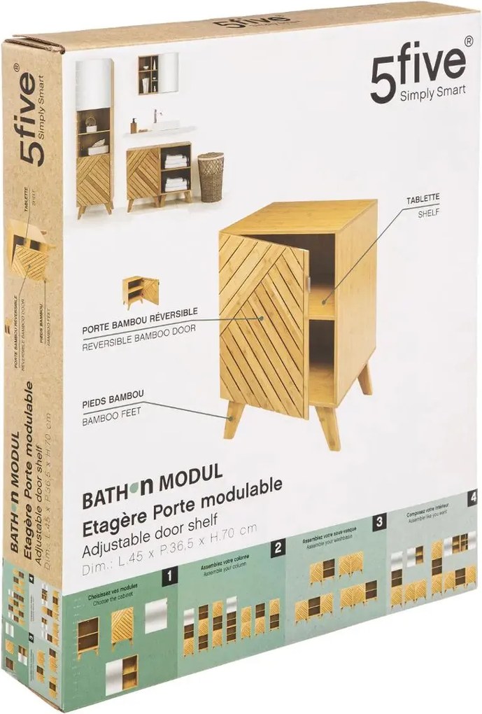 Шкаф за баня 5five Bath n'Modul, С врата