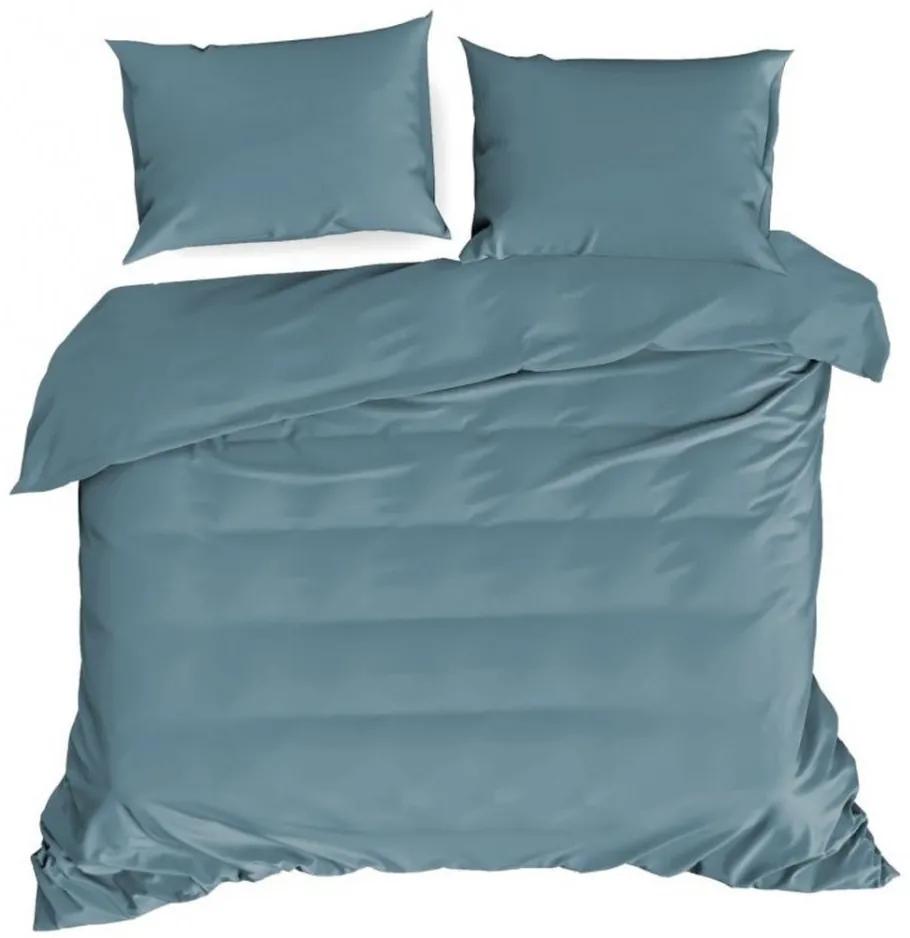Луксозно спално бельо от памучен сатен с цип 3 части: 1бр 160 cmx200 + 2бр 70 cmx80