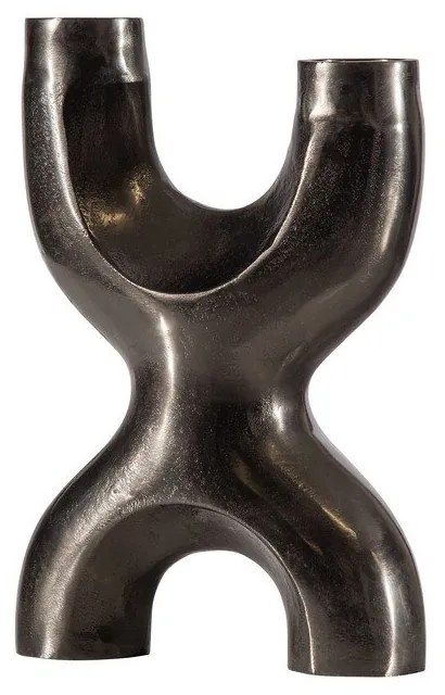 Черен метален свещник X Don - WOOOD