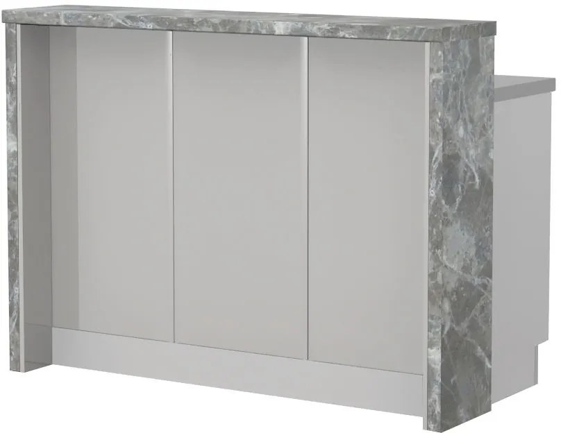 Островна кухненска пейка Modena-Length: 135 cm.-Gray light-Siena Marble