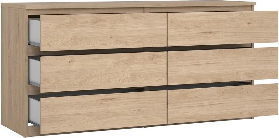 Скрин от декор от дъб в естествен цвят 154x76x50 cm Naia – Tvilum
