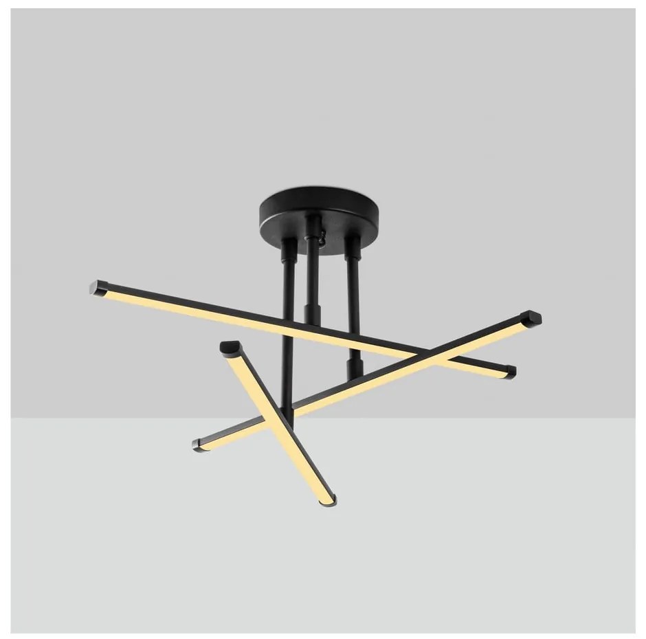 Черно LED осветително тяло за таван 26x51 cm Umut – Opviq lights