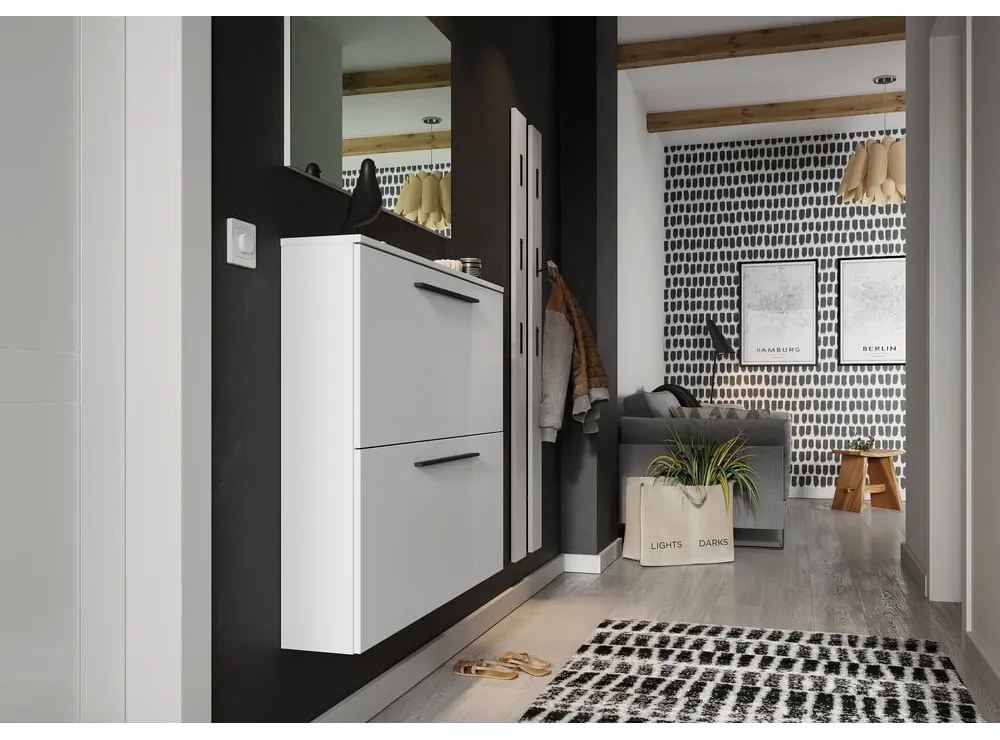 Бял висящ шкаф за обувки Utah - Germania