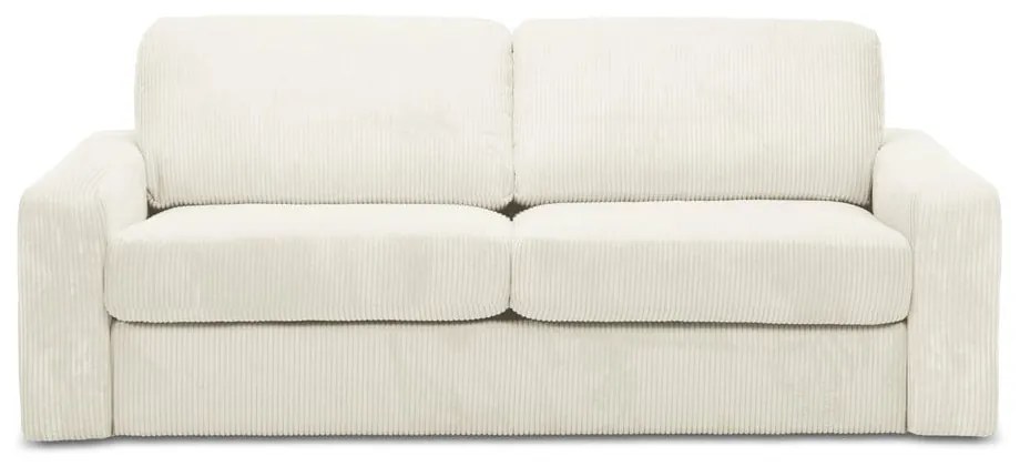 Бежов разтегателен диван от рипсено кадифе 195 cm Nona – Makamii