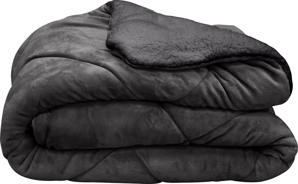 Сет луксозно одеяло и 2 възглавници сив