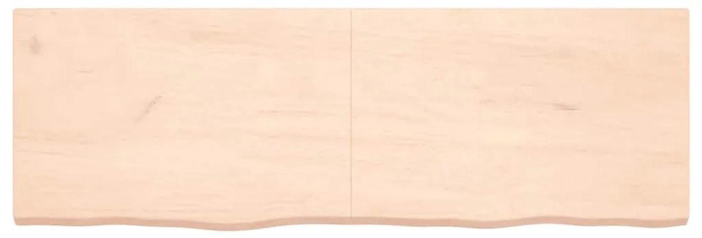 363603 vidaXL Стенен рафт, 180x60x(2-6) см, необработен масивен дъб