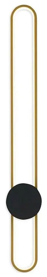 LED стенен аплик FLORENTYNA LED/24W/230V 4000K златисто/черно