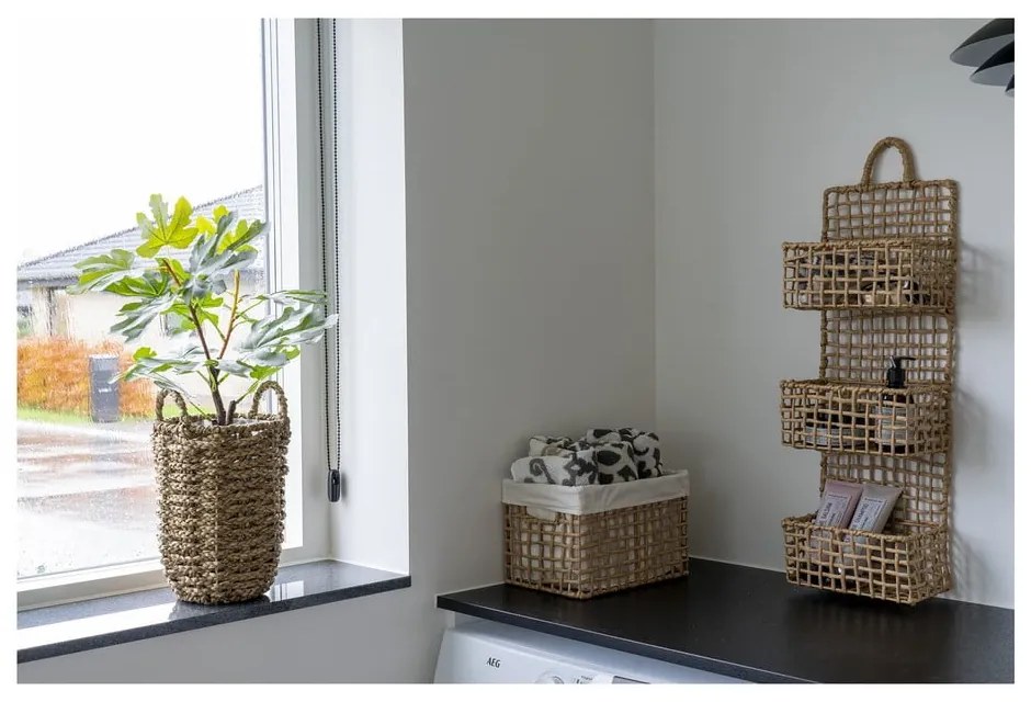 На няколко нива метален стенен рафт в естествен цвят 25 cm Sines – House Nordic