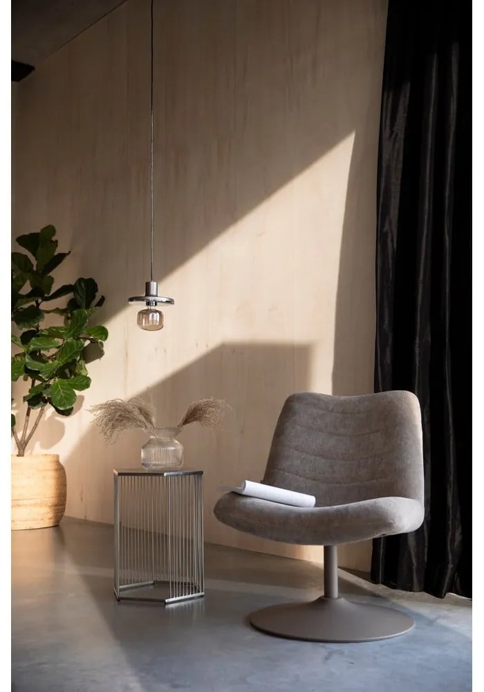 Бежово кадифено кресло Bubba - Zuiver